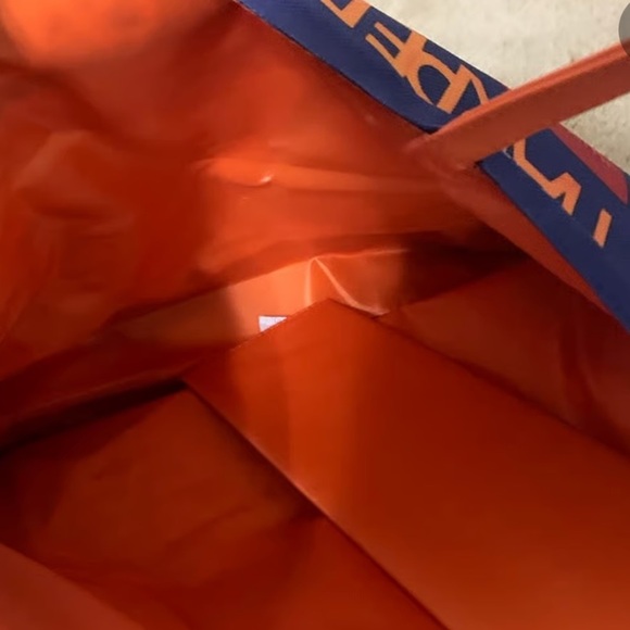 Bold Blue & Orange Harper’s Bazar Retro Magazine Cover Tote Bag by Estée Lauder - Picture 10 of 11